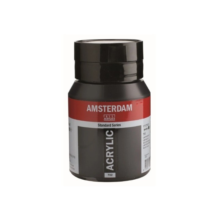 Amsterdam Acrylverf Pot 500ml Lampenzwart 702