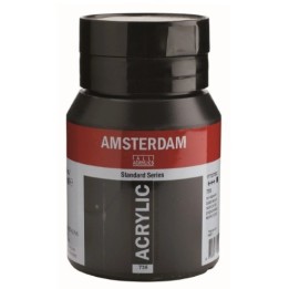 Amsterdam Acrylverf Pot 500ml Oxydzwart 735