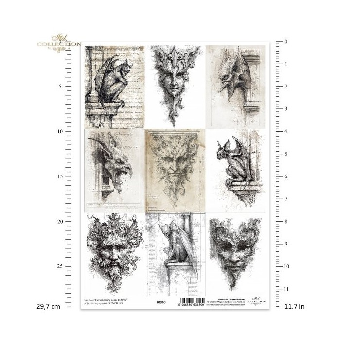 Translucent scrapbookpapier P0360