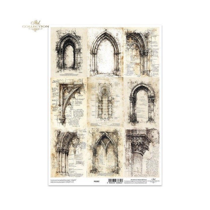 Translucent scrapbookingpapier P0362