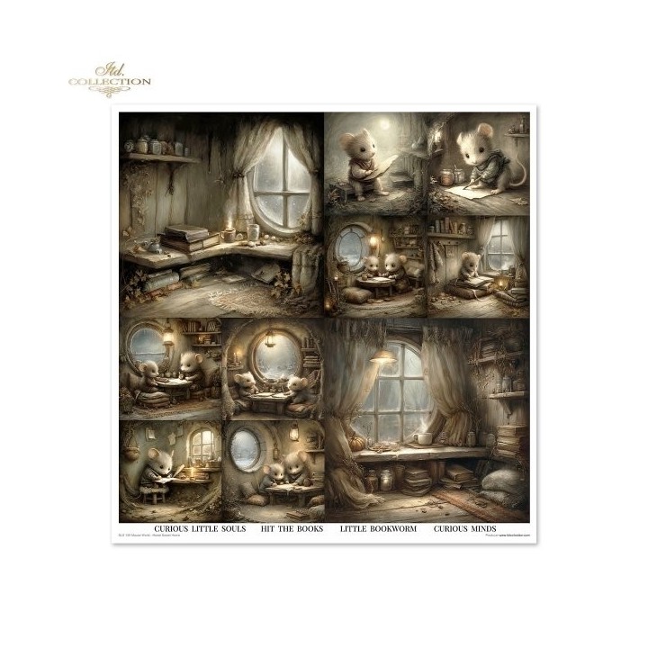 Scrapbookingpapier SLS-100 Muizenwereld - Home Sweet Home