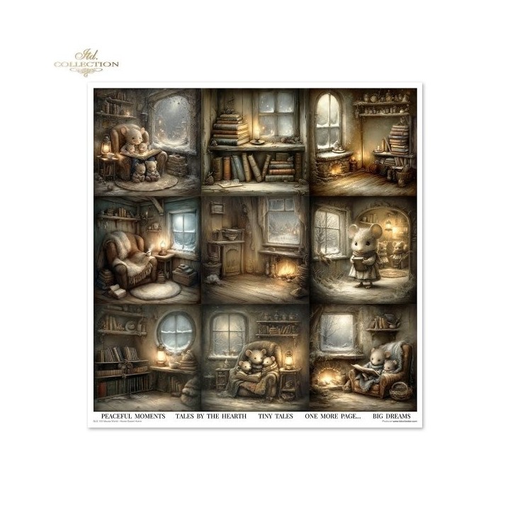 Scrapbookingpapier SLS-100 Muizenwereld - Home Sweet Home