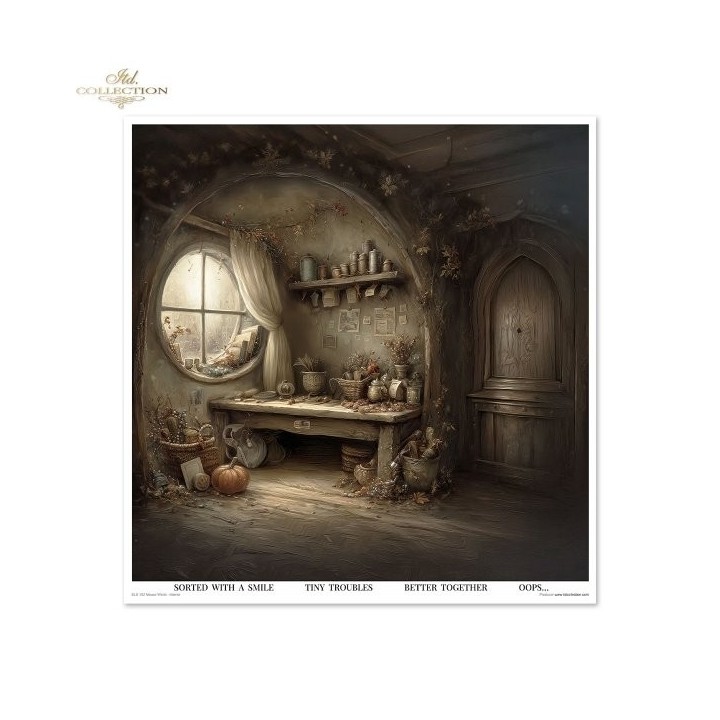 Scrapbookingpapier SLS-102 Muizenwereld - Interieur