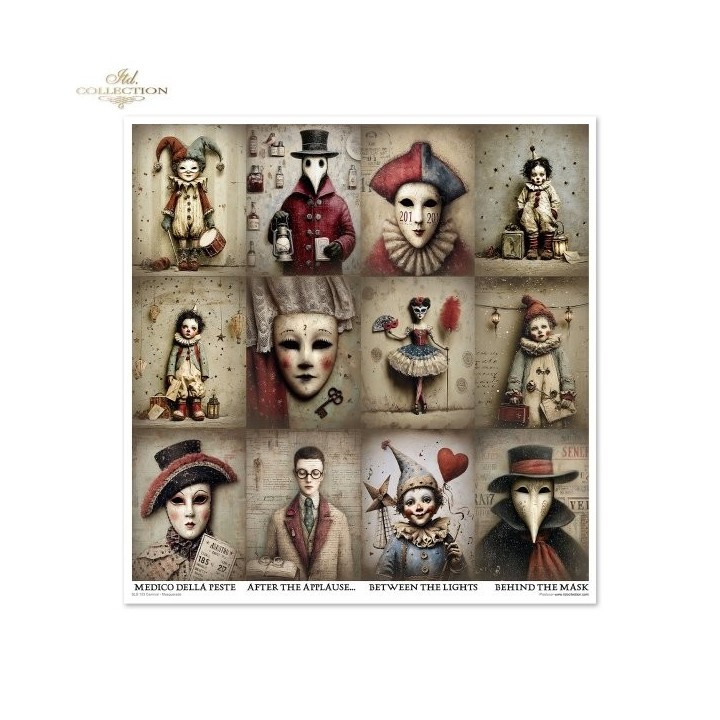 Scrapbookingpapier SLS-103 Carnaval - Maskerade
