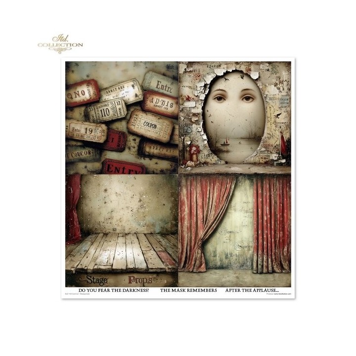 Scrapbookingpapier SLS-103 Carnaval - Maskerade