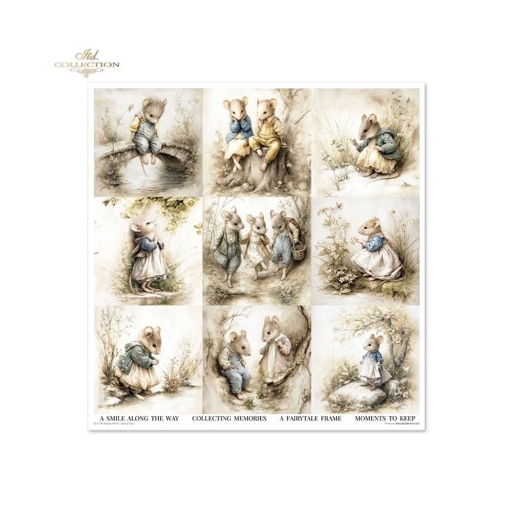 Scrapbookingpapier SLS-105 Muizenwereld - Lentedagen