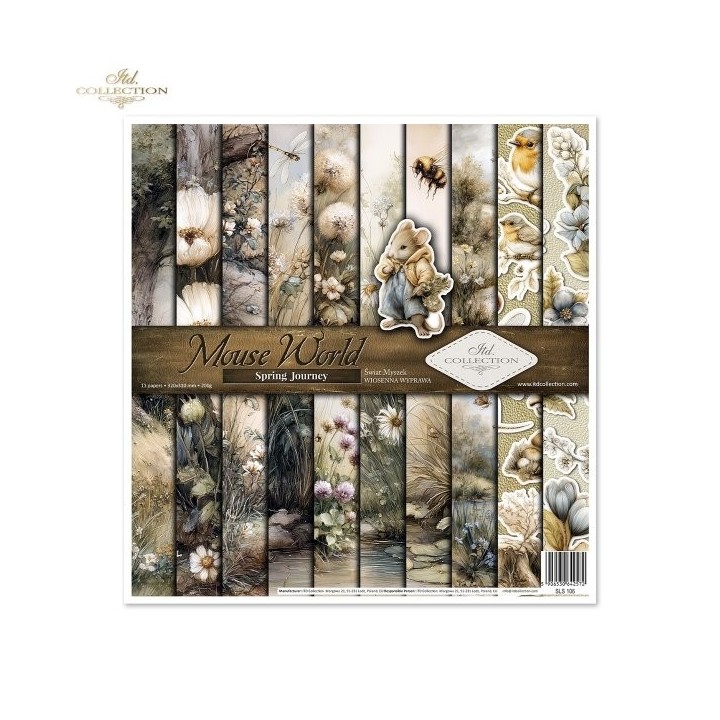 Scrapbookingpapier SLS-106 Muizenwereld - Lentereis