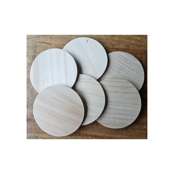 Onderzetter rond 10cm - 6 stuks