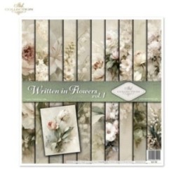 Scrapbookingpapier SLS-108 Geschreven in Bloemen deel 1