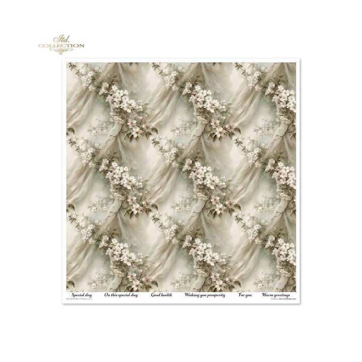 Scrapbookingpapier SLS-109 Geschreven in Bloemen deel 2