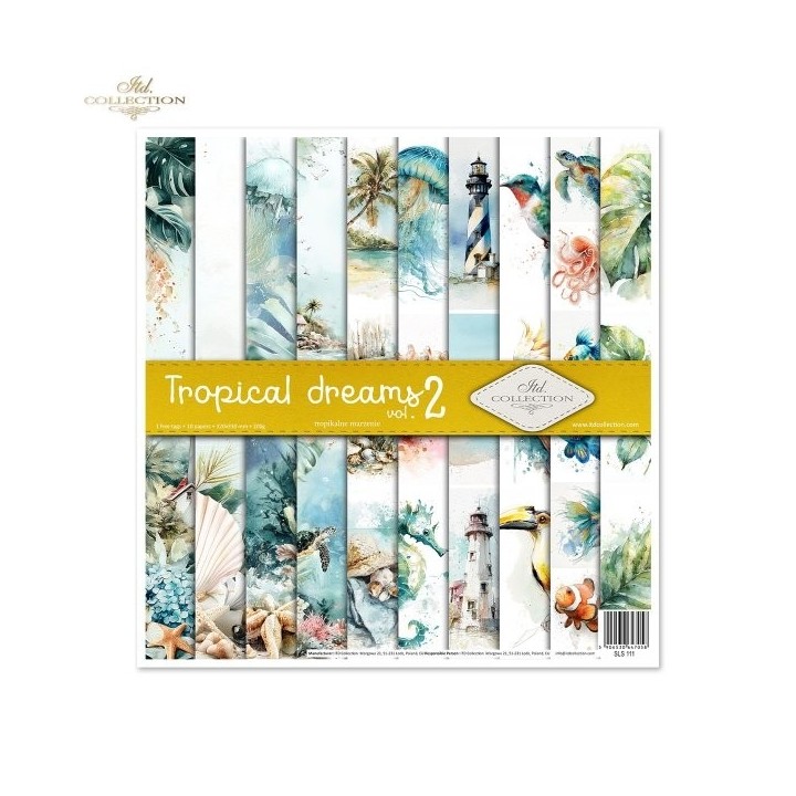 Scrapbookingpapier SLS-111 Tropical Dreams deel 2