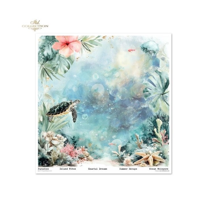Scrapbookingpapier SLS-111 Tropical Dreams deel 2