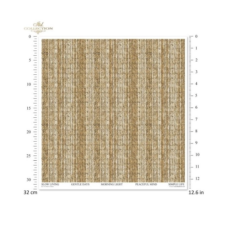 Scrapbookingpapier SLS-110 Riet & Rotan