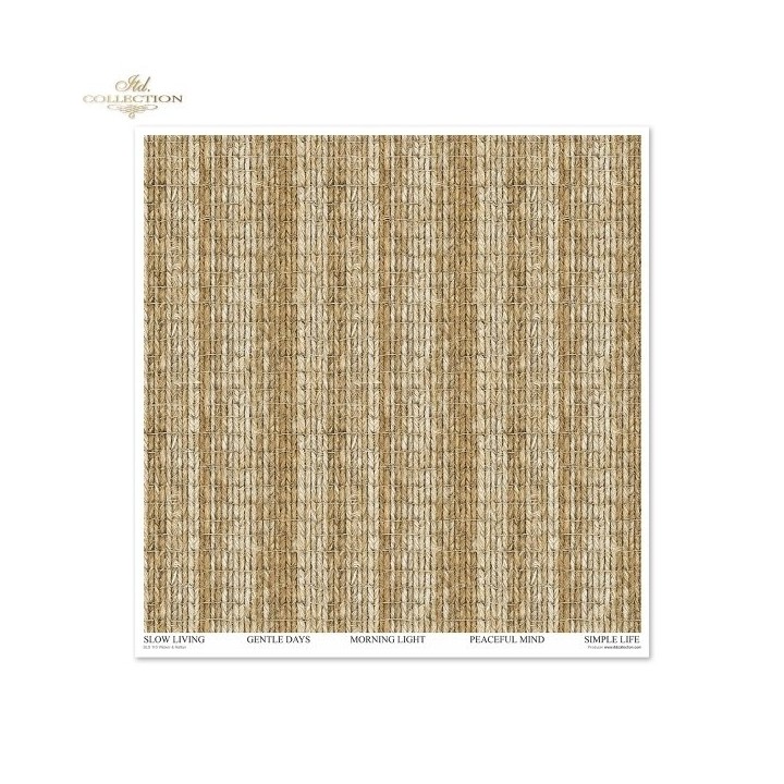 Scrapbookingpapier SLS-110 Riet & Rotan