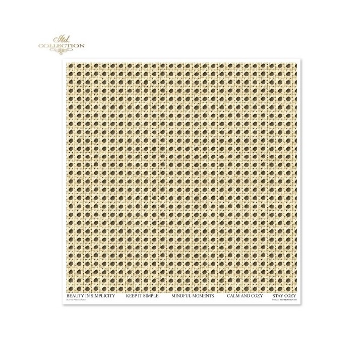 Scrapbookingpapier SLS-110 Riet & Rotan