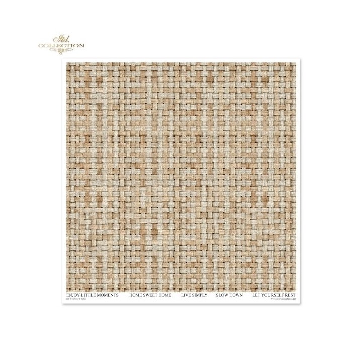 Scrapbookingpapier SLS-110 Riet & Rotan