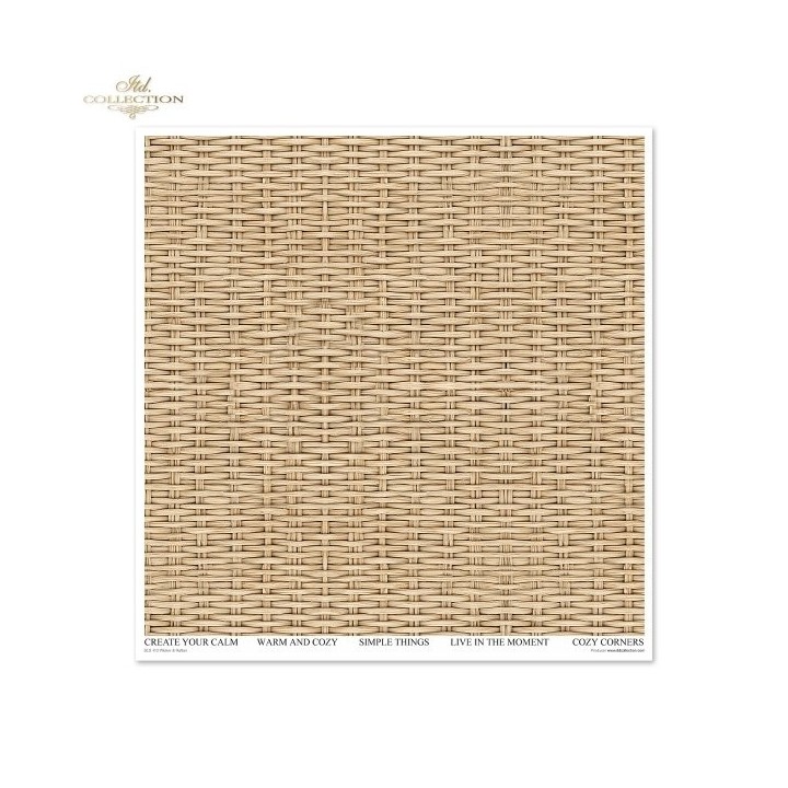 Scrapbookingpapier SLS-110 Riet & Rotan