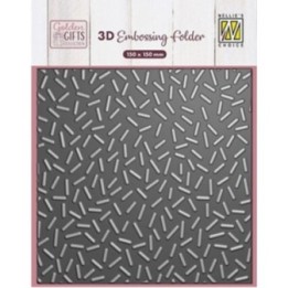 NC 3D embossing folder Confetti sprinkles