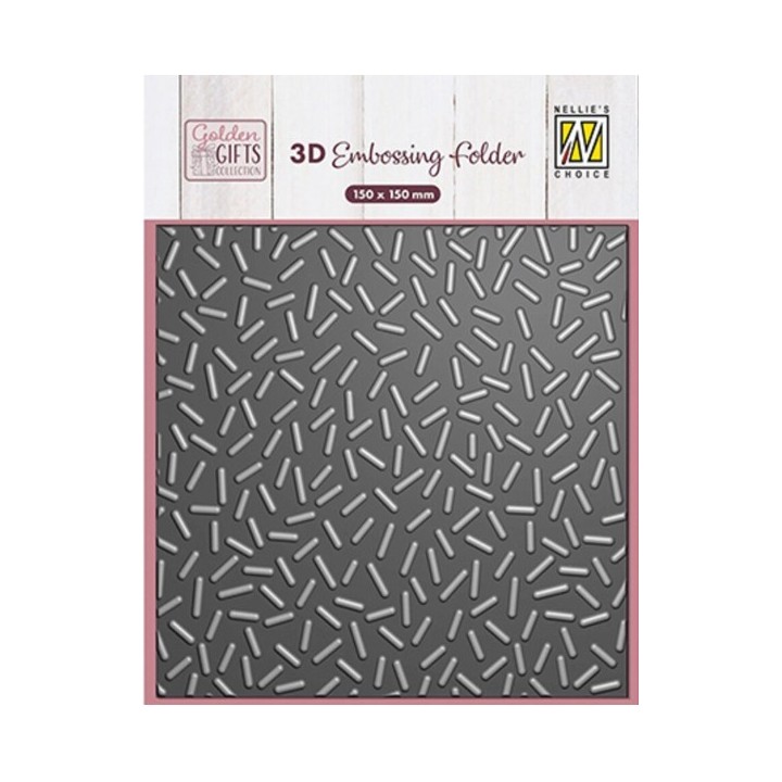 NC 3D embossing folder Confetti sprinkles