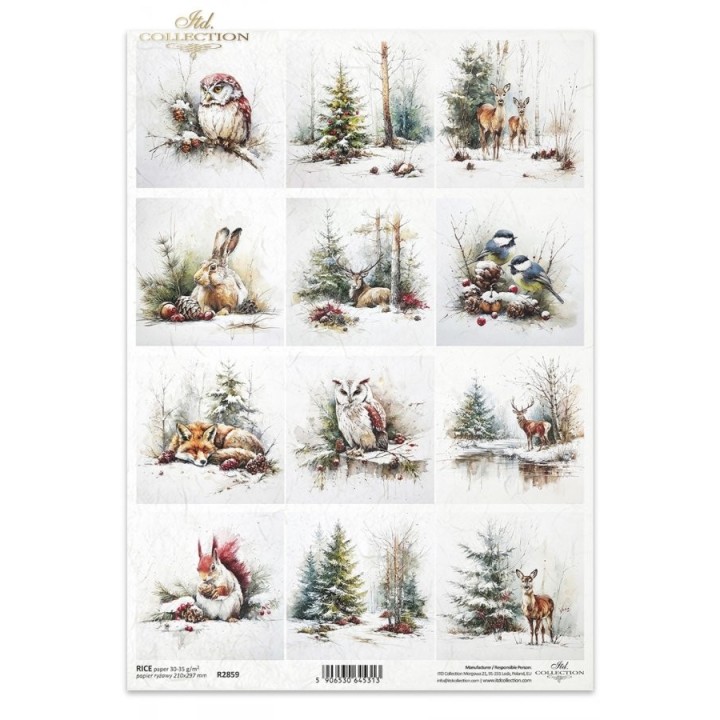 Rijstpapier R2859 - Christmas