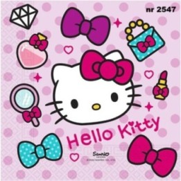Hello Kitty servet 33x33cm