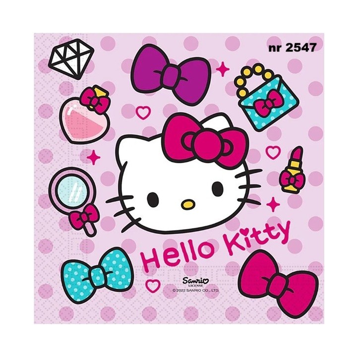 Hello Kitty servet 33x33cm