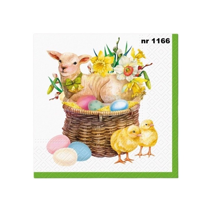 Lamb Basket servet 33x33cm (SDL-141000)