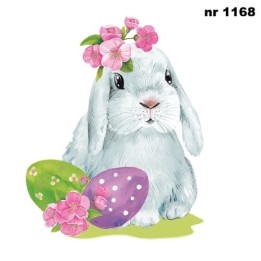 Watercolour Easter bunny with easter eggs servet 33x33cm (SDWL-011601)