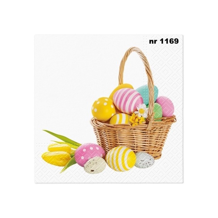 Basket of Joy servet 33x33cm (TL703900)