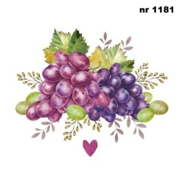 Rainsins de Cuve servet 33x33cm (333-002822)