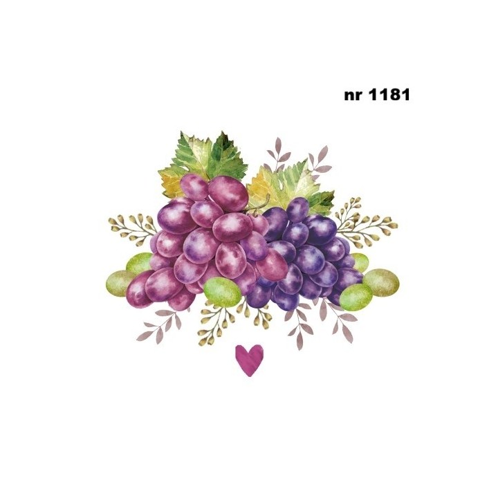 Rainsins de Cuve servet 33x33cm (333-002822)