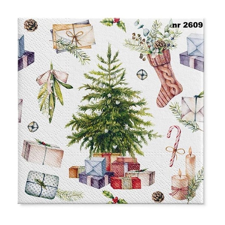 Christmas at Home servet 33x33cm