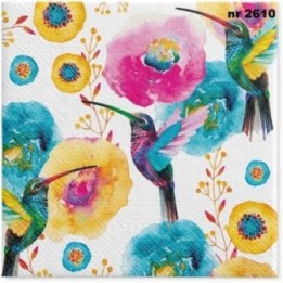 Hummingbird servet 33x33cm