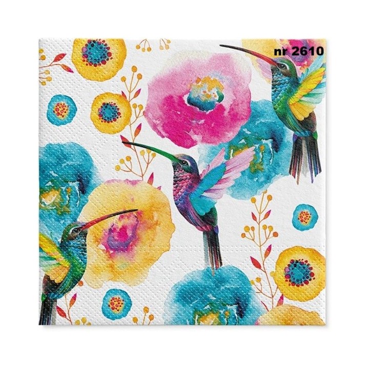 Hummingbird servet 33x33cm