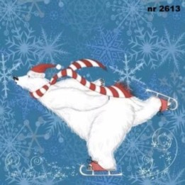 Polarbear Skate servet 33x33cm