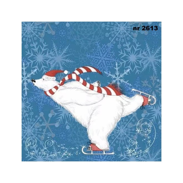Polarbear Skate servet 33x33cm