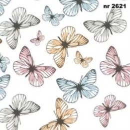 Light Butterflies servet 33x33cm
