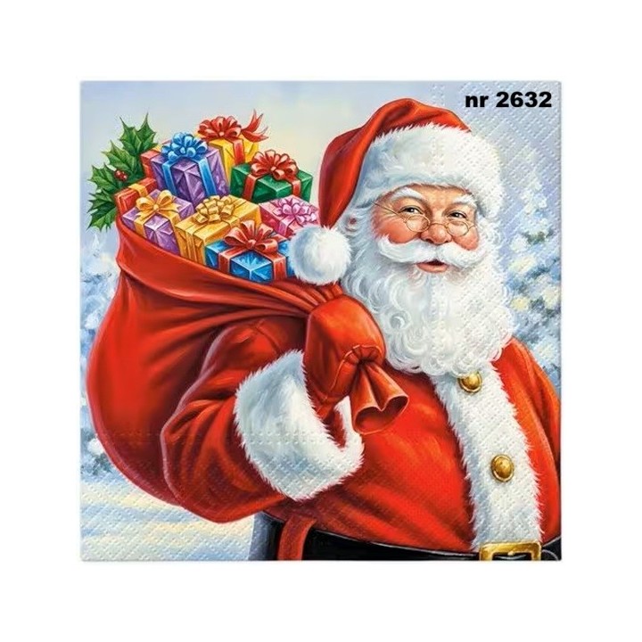 Santa Surprise servet 33x33cm