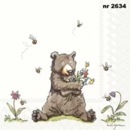 Honey Bear servet 33x33cm