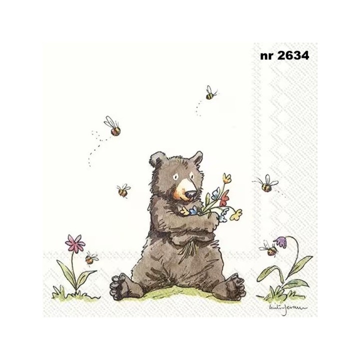 Honey Bear servet 33x33cm