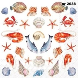 Sea Potpourri servet 33x33cm
