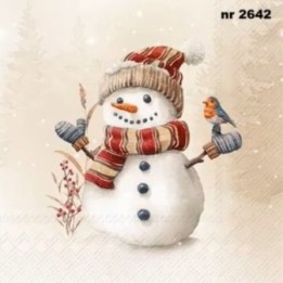 Oscar the Snowman servet 33x33cm