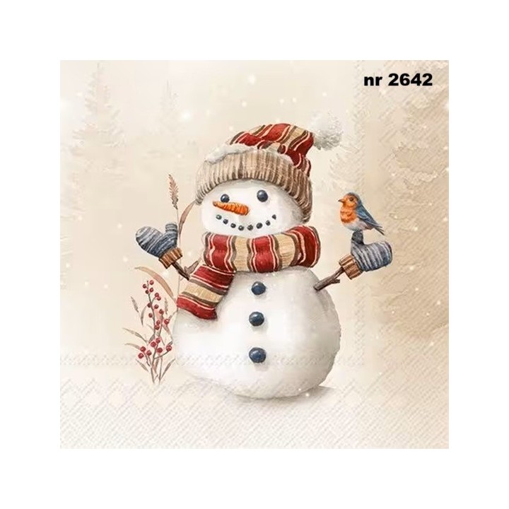 Oscar the Snowman servet 33x33cm