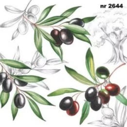 Olives servet 33x33cm