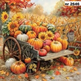 Pumpkin Harvest servet 33x33cm