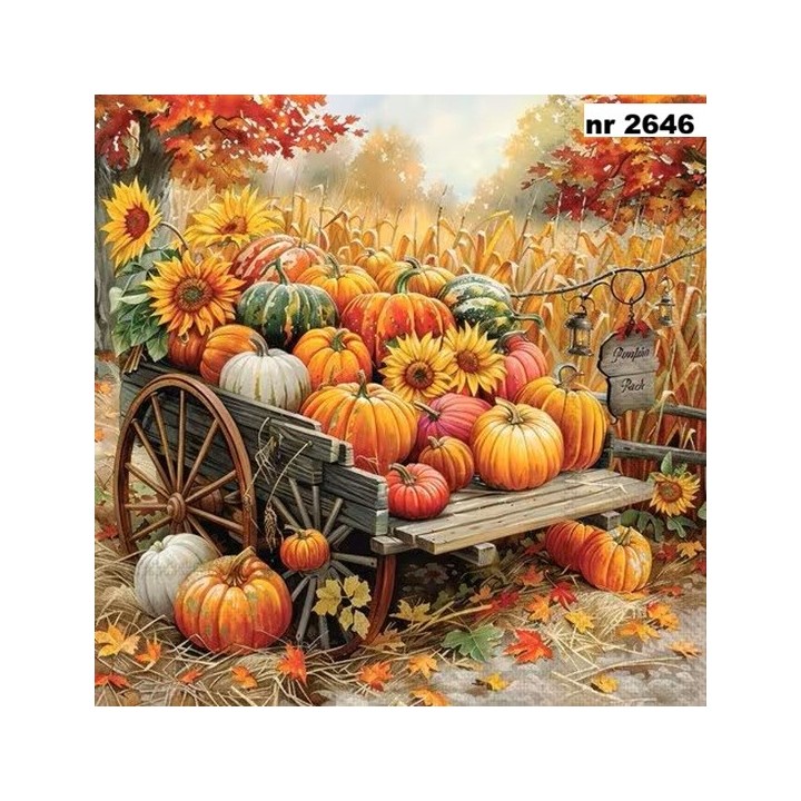 Pumpkin Harvest servet 33x33cm