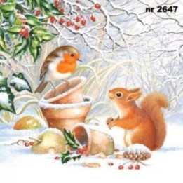 Winter Picture servet 33x33cm