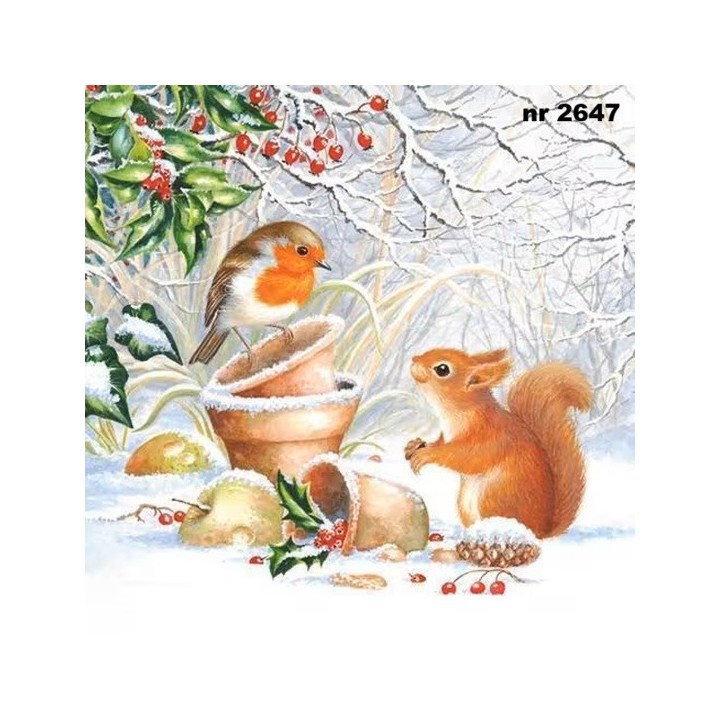 Winter Picture servet 33x33cm
