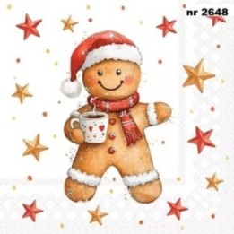 Cocoa and Cookie servet 33x33cm