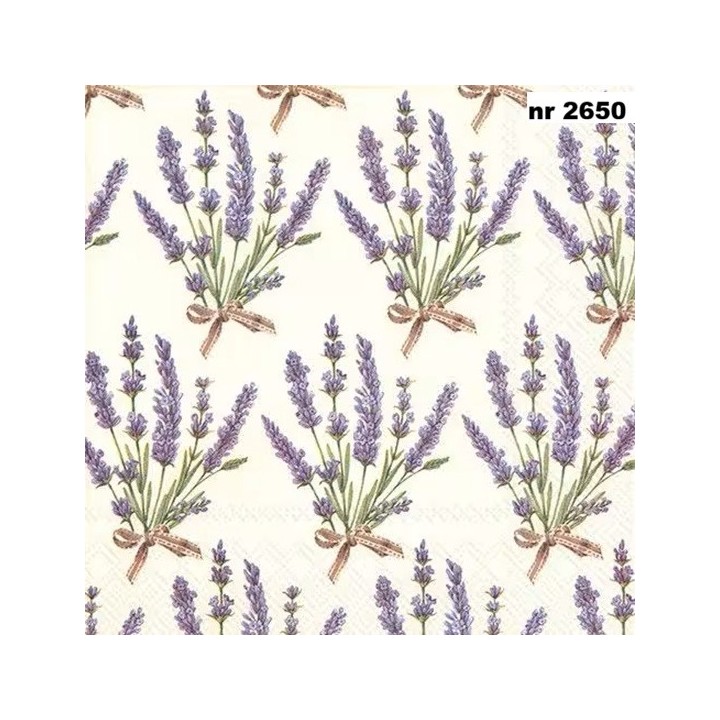 Bouquet of Lavender servet 33x33cm